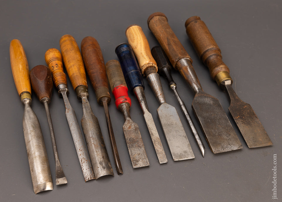 11 Good Chisels Various Makers - 114443