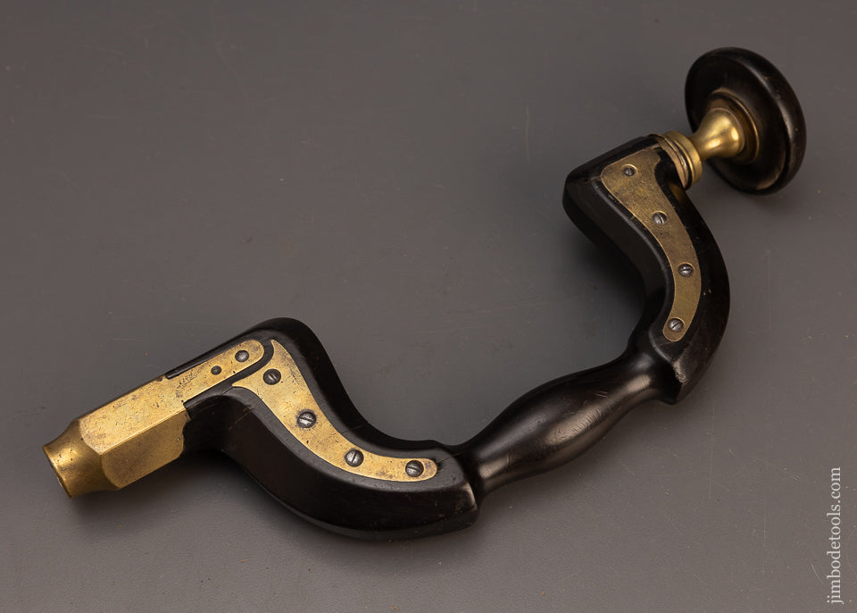 Very Rare Solid Ebony Sheffield Plated Brace by WM. MARPLES - 114517