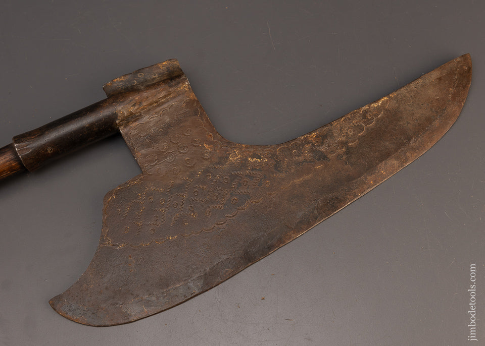 Profusely Decorated European Goose Wing Axe - 114552