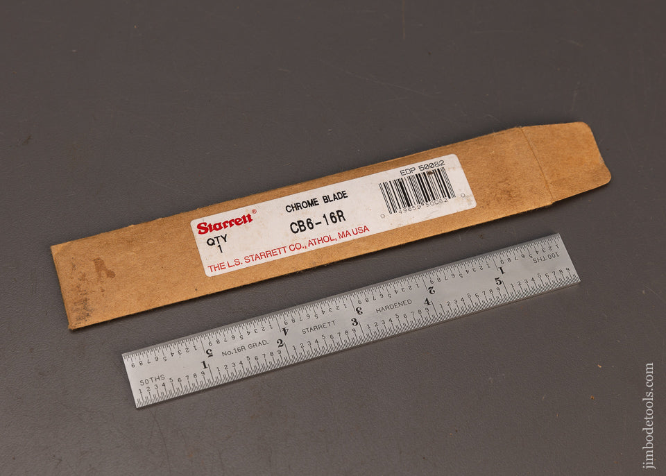 Mint STARRETT 6 Inch Scale for Combination Square - 114572