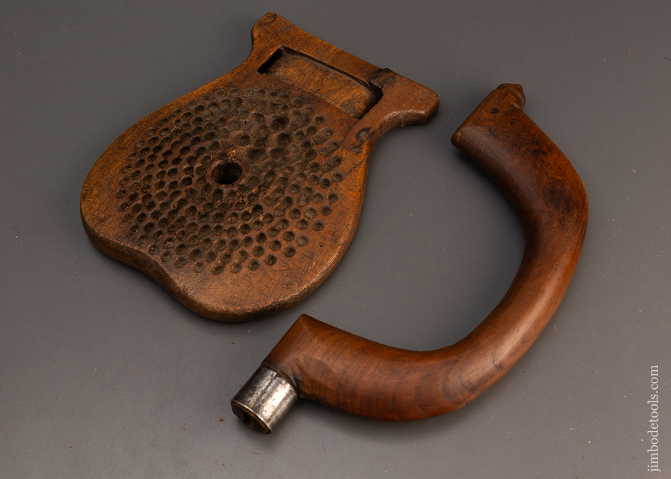 Remarkable Chair Maker’s Bit Brace with Original Breast Plate - 114611