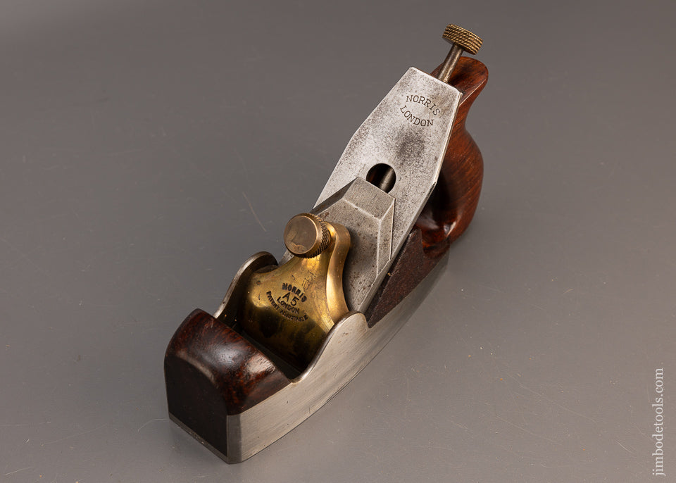 Fine Pre-War NORRIS No. A5 Dovetailed Rosewood Infill Smooth Plane with Adjuster - 114648