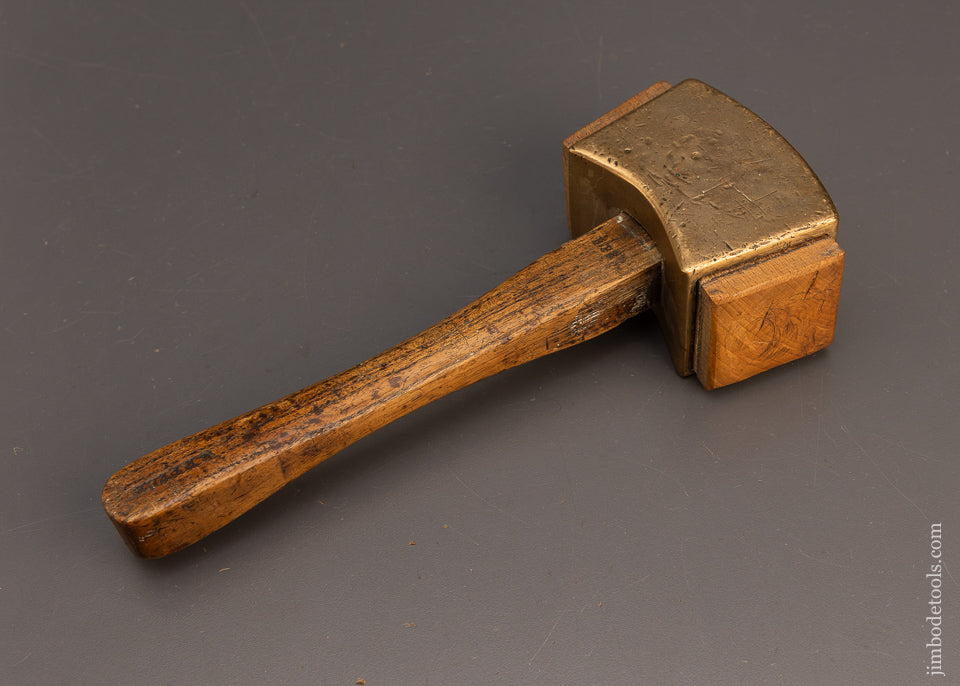 Brass & Wood Head STUDLEY CHEST STYLE Mallet 2 Pounds 8 Ounces - 114705