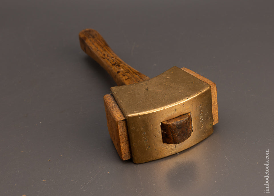 Brass & Wood Head STUDLEY CHEST STYLE Mallet 2 Pounds 8 Ounces - 114705