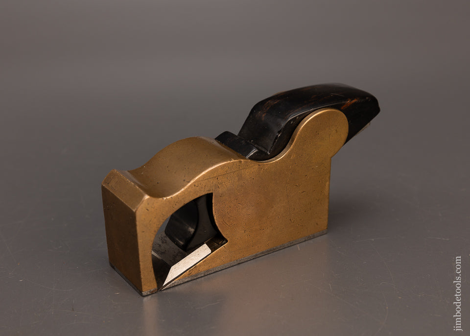 Very Rare Wide Body Fat Boy Gunmetal & Ebony Bullnose Shoulder Plane by CLARKE EXETER - 114908