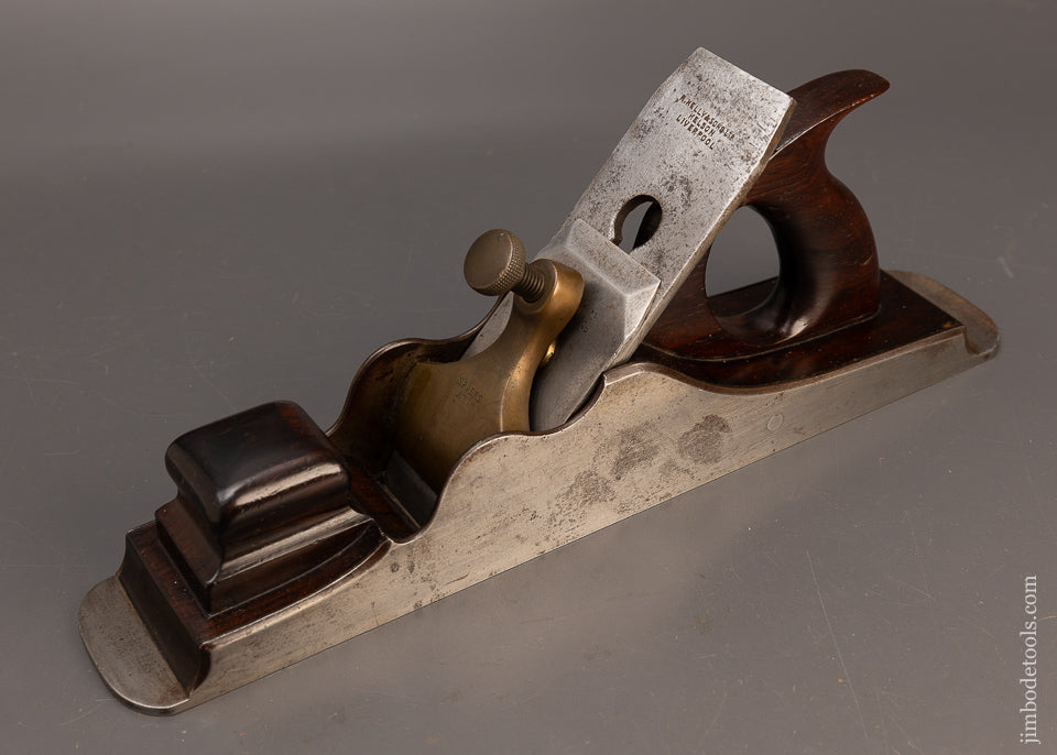 Fine SPIERS 15 1/2 Inch Dovetailed Steel Rosewood Infill Bench Plane - 114929