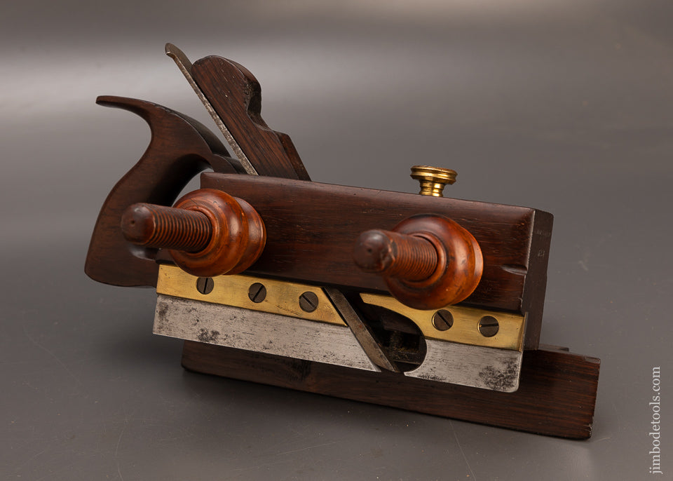 Beautiful Solid Rosewood Handled Screw Arm Plow Plane by A. HOWLAND & CO. - 114935