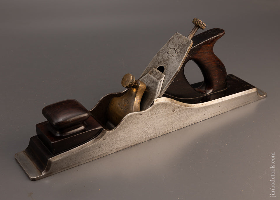 Extra Fine Pre-War 17 1/2 Inch NORRIS No. A1 Dovetailed Rosewood Infill Jointer Plane - 114938