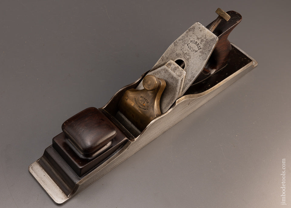 Extra Fine Pre-War 17 1/2 Inch NORRIS No. A1 Dovetailed Rosewood Infill Jointer Plane - 114938