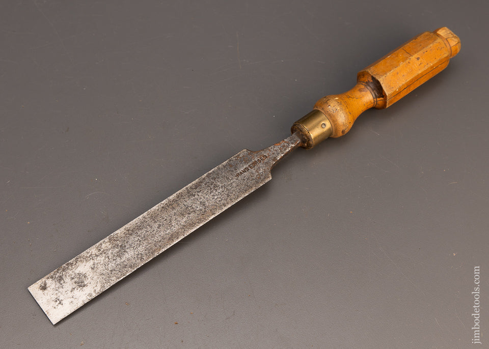 1 1/4 Inch Boxwood Handled Paring Chisel by C. F. JOHNSON SHEFFIELD - 114968