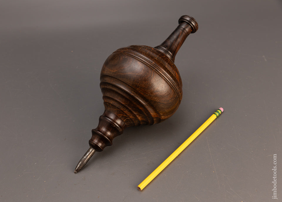 Massive 11 Inch Lignum Vitae Plumb Bob - 114981