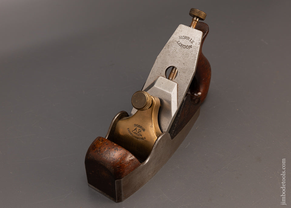 Fine Pre-War NORRIS No. A2 Dovetailed Steel Rosewood Infill Smooth Plane - 114990