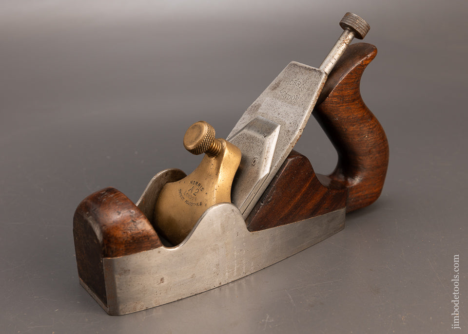 Fine Pre-War Dovetailed NORRIS No. A2 Adjustable Rosewood Infill Smooth Plane - 114998