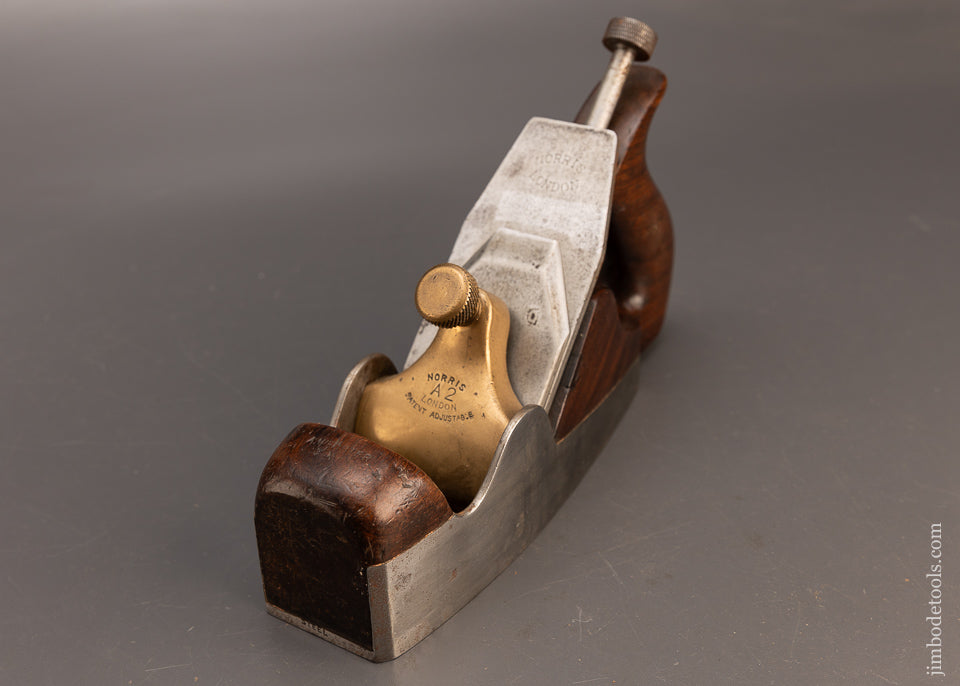 Fine Pre-War Dovetailed NORRIS No. A2 Adjustable Rosewood Infill Smooth Plane - 114998