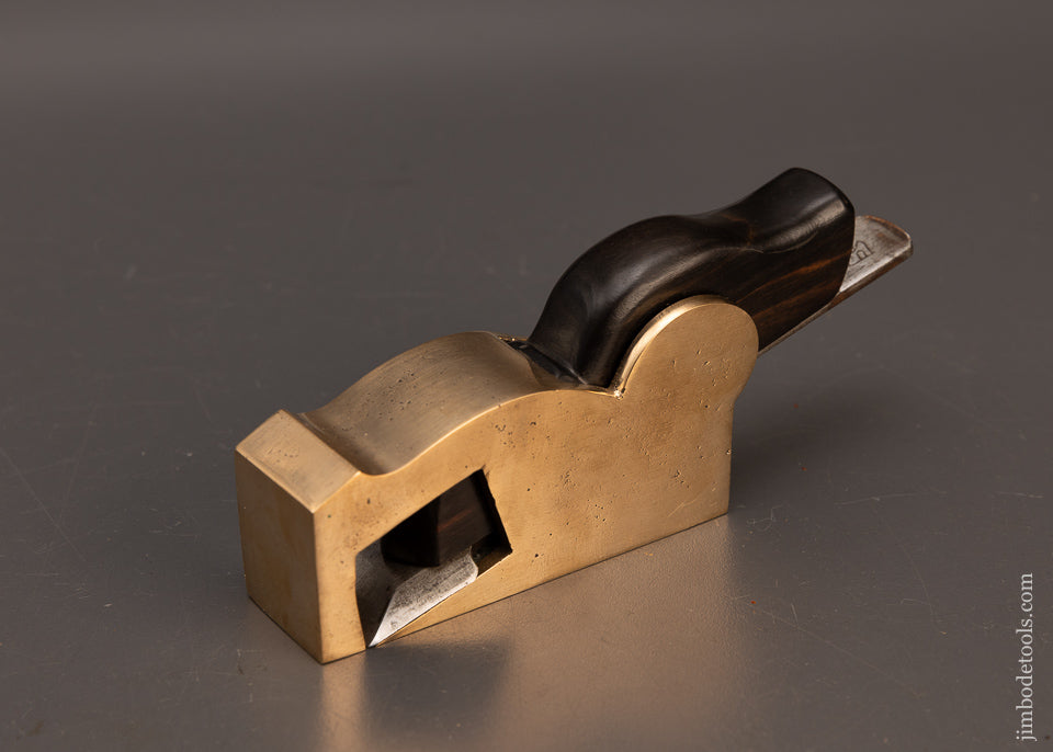 Fine Ebony Infill Gunmetal Bullnose Rabbet Plane - 115019