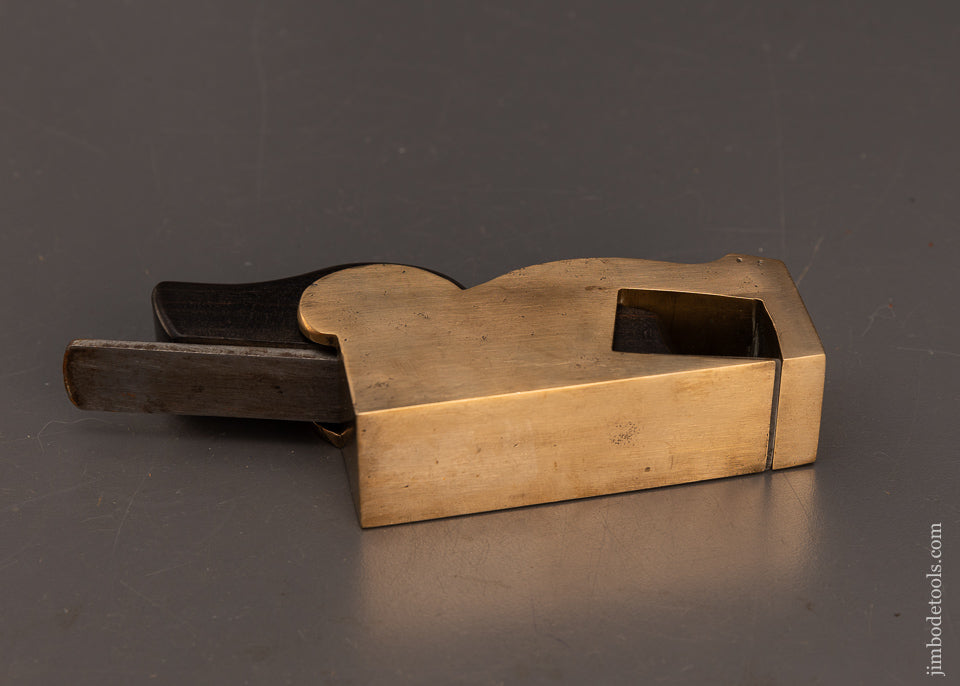 Fine Ebony Infill Gunmetal Bullnose Rabbet Plane - 115019