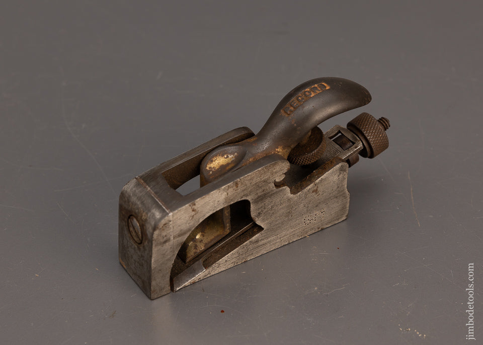 Fine RECORD No. 077A Bullnose Rabbet Plane with Adjustable Mouth - 115039