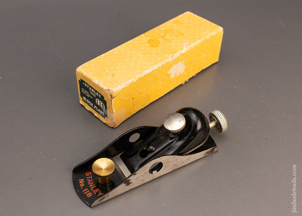 STANLEY No. 118 Low Angle Block Plane Near Mint in Box - 115159