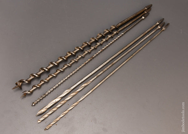 Set of 6 Extra Long 19 Inch Wood Boring Bits - 115183