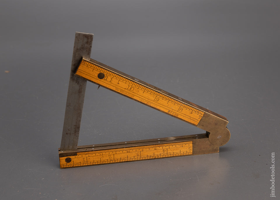 Fine CHAPIN STEPHENS CO. Combination Tool Boxwood Level, Bevel, Clinometer - 115190