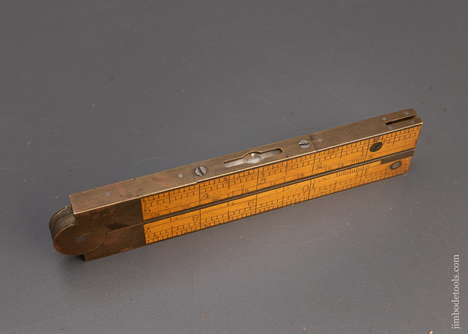 Fine CHAPIN STEPHENS CO. Combination Tool Boxwood Level, Bevel, Clinometer - 115190