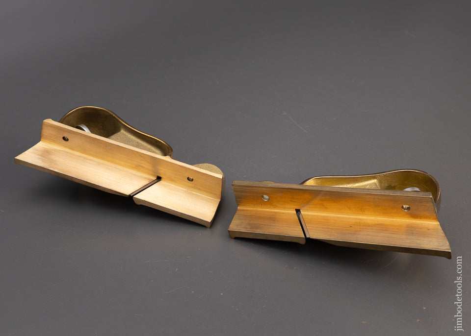 Rare DISCONTINUED Pair LIE NIELSEN No. 95 Bronze Edge Planes Right & Left Mint in Box - 115196