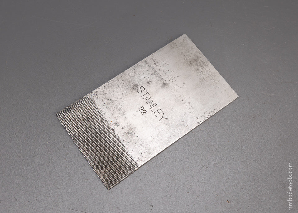 Fine STANLEY Toothing Iron for No. 12, 12 1/2, 12 3/4, 112 Scraper Planes - 115197