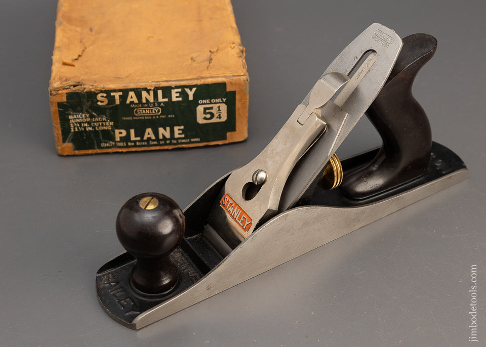 STANLEY No. 5 1/4 Junior Jack Plane Near Mint in Original Box - 115251