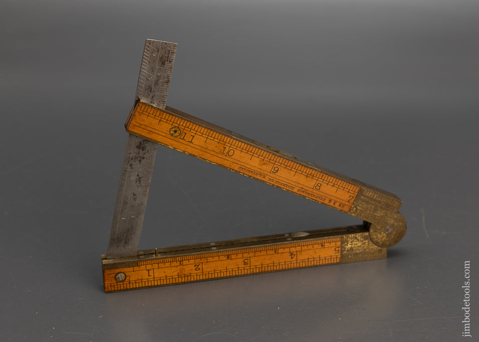 Extra Fine Premium Near Mint STEPHENS & CO. No. 36 Combination Tool Level, Rule, Bevel Inclinometer - 115332