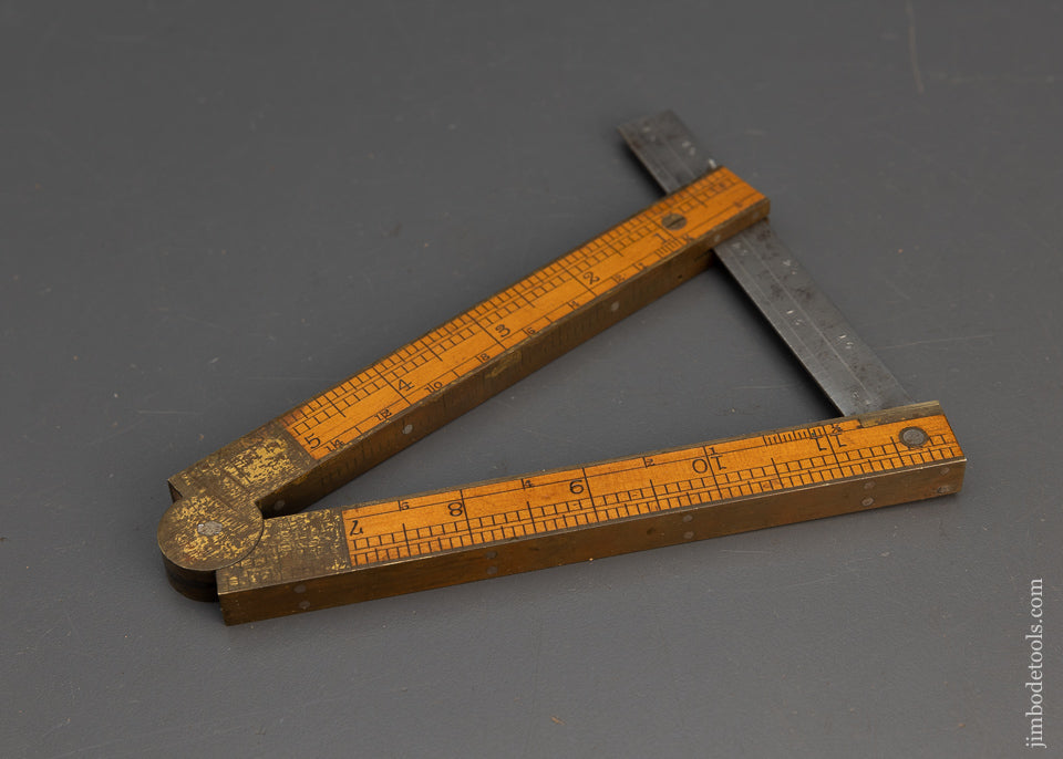 Extra Fine Premium Near Mint STEPHENS & CO. No. 36 Combination Tool Level, Rule, Bevel Inclinometer - 115332