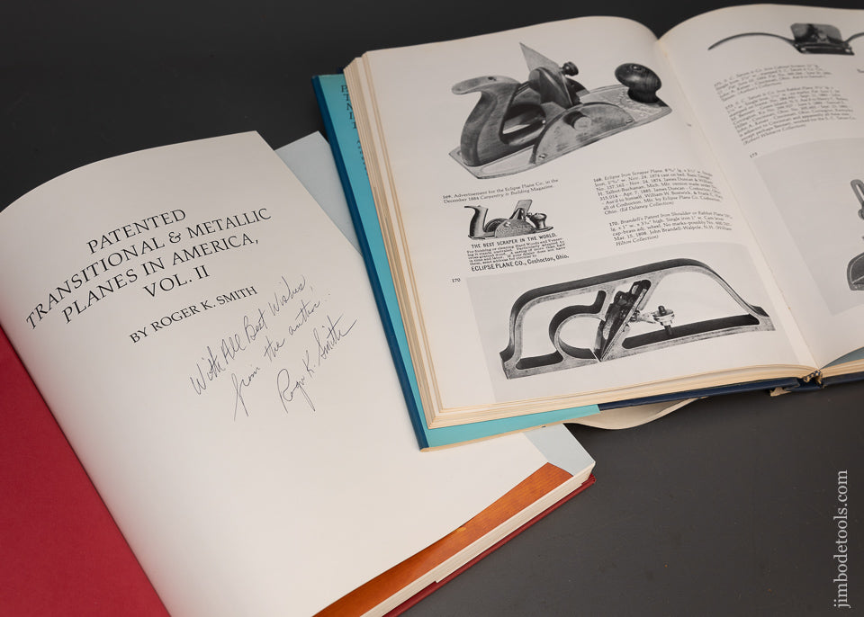 PTAMPIA Book Set:  PATENTED TRANSITIONAL & METALLIC PLANES IN AMERICA VOLUMES I & II by Roger K. Smith - 115412