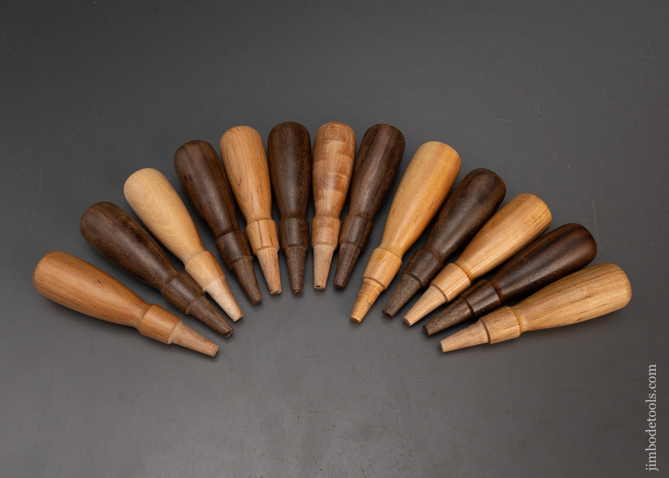 13 New LIE NIELSEN Chisel Handles in Rosewood & Hornbeam - 115505