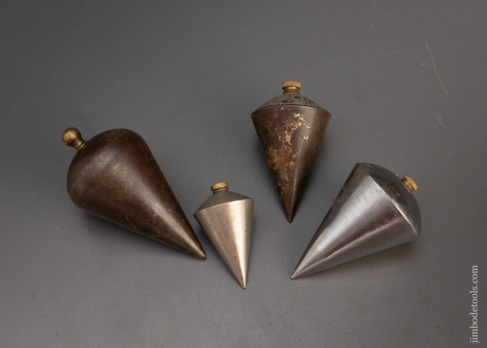 Collection of 4 Vintage Plumb Bobs - 115639