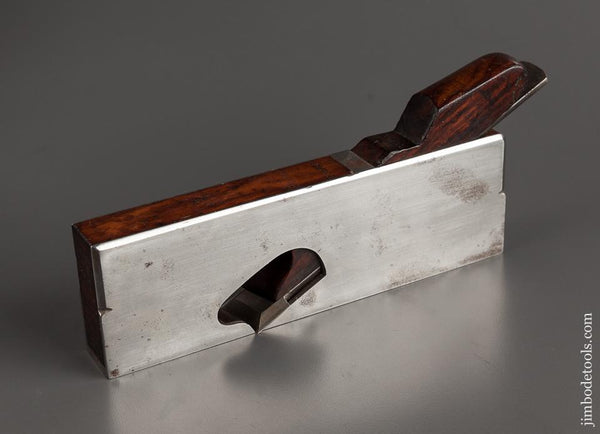 Rare! SPIERS AYR No. 3 Dovetailed Steel Skew Rabbet Plane with Rosewood Infill - 76047U