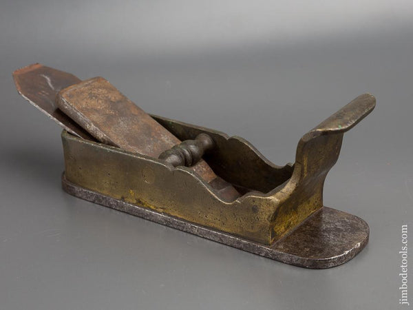 Fantastic! 16th Century Brass and Iron Miter Plane - 80226U