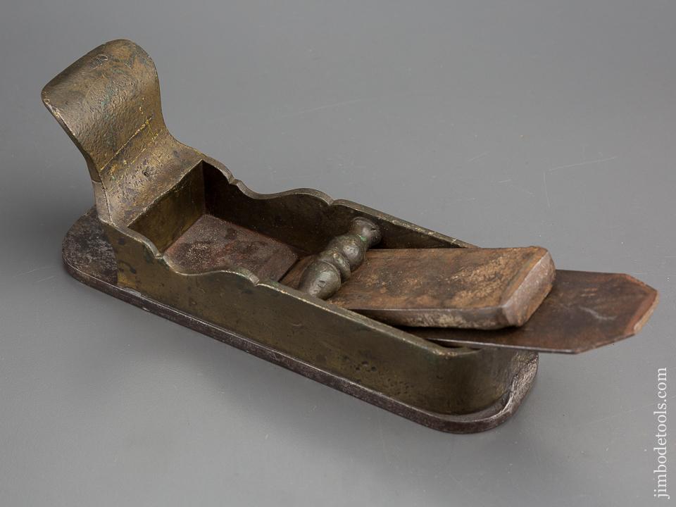 Fantastic! 16th Century Brass and Iron Miter Plane - 80226U