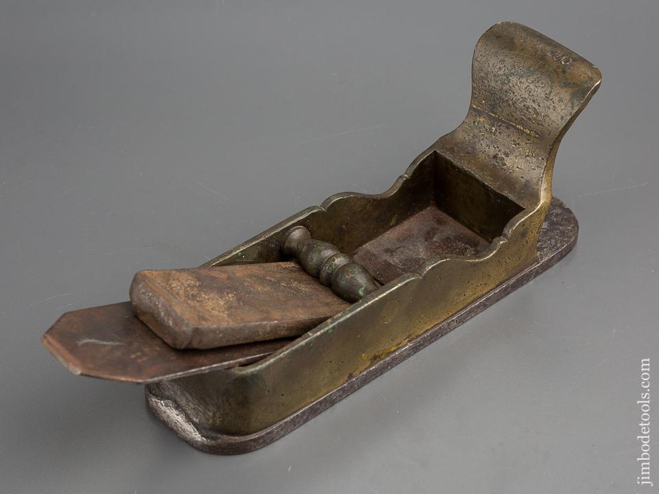 Fantastic! 16th Century Brass and Iron Miter Plane - 80226U