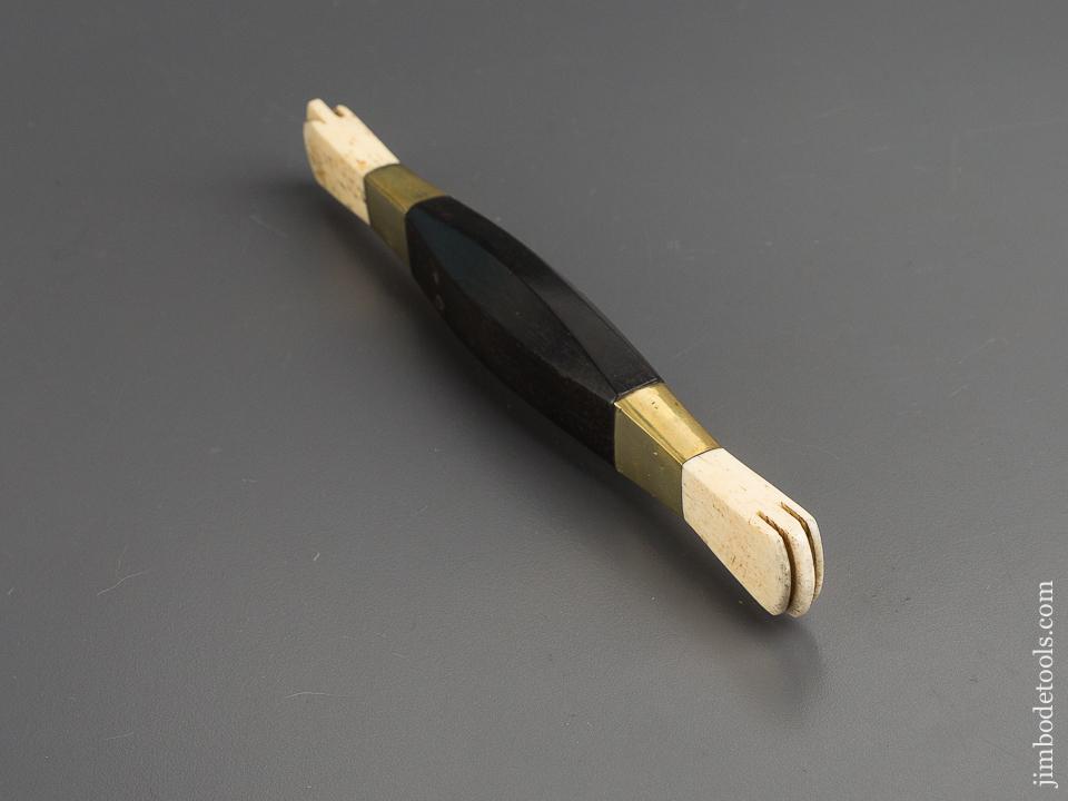 Beautiful Ebony and Brass Burnisher - 80518U