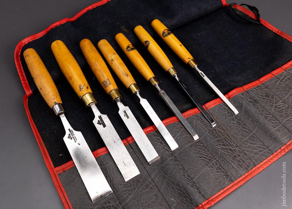 A Beautiful Set of Boxwood Handled Chisels by MARPLES - 95552