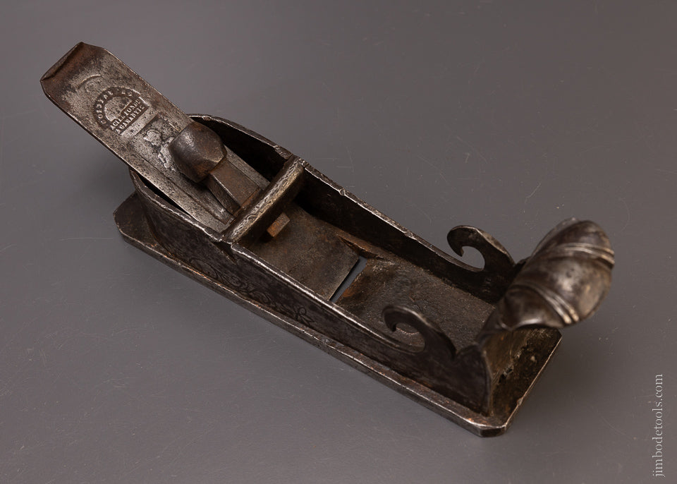 Amazing! 16th/17th Century Ornate Miter Plane with Shell Front Grip * EXCELSIOR 107173 - AS OF APR 30