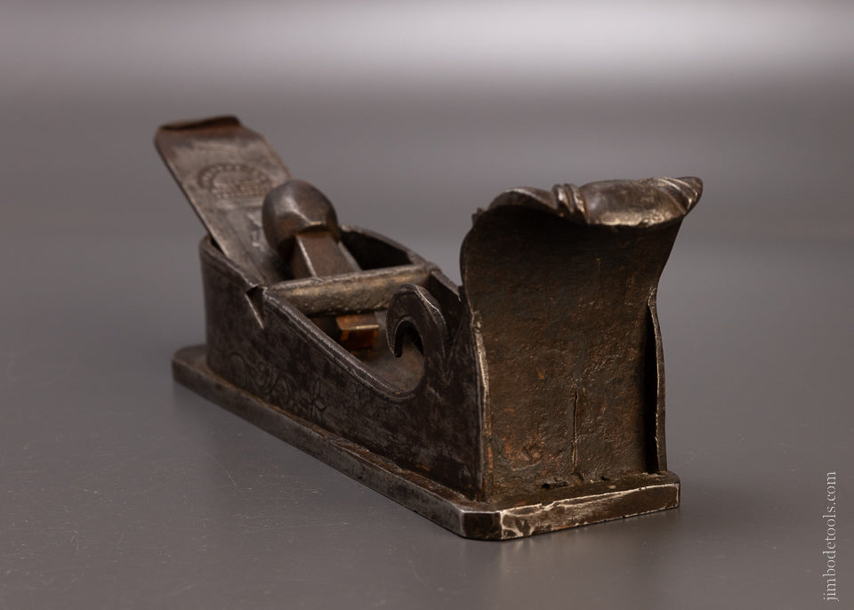 Amazing! 16th/17th Century Ornate Miter Plane with Shell Front Grip * EXCELSIOR 107173 - AS OF APR 30