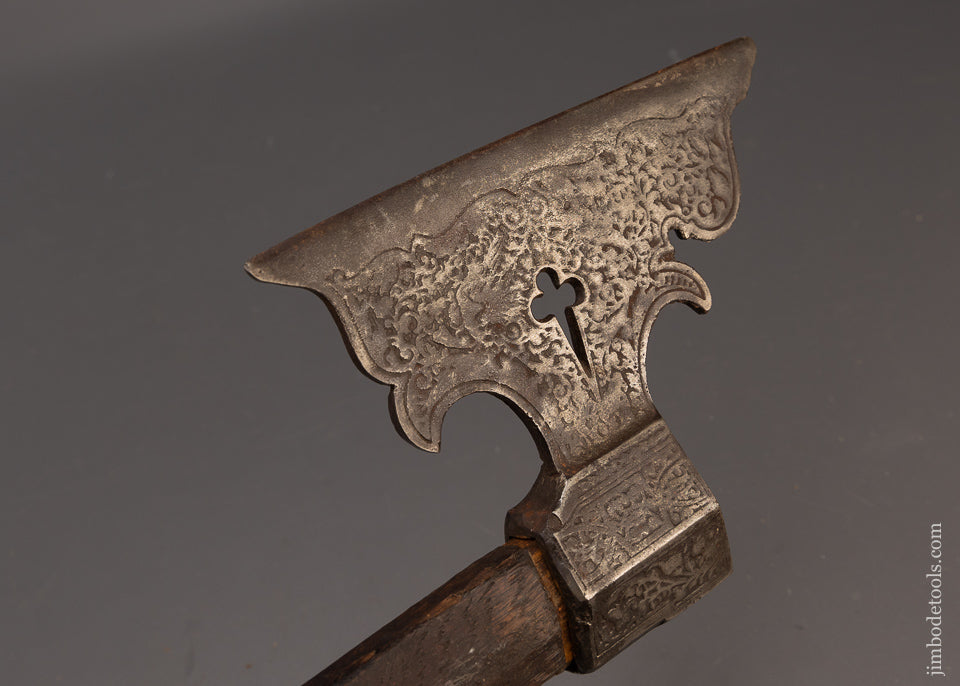 Beautiful Engraved Battle Axe - EXCELSIOR 111678