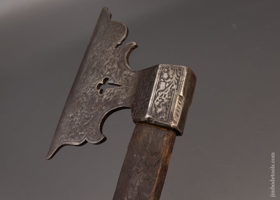 Beautiful Engraved Battle Axe - EXCELSIOR 111678