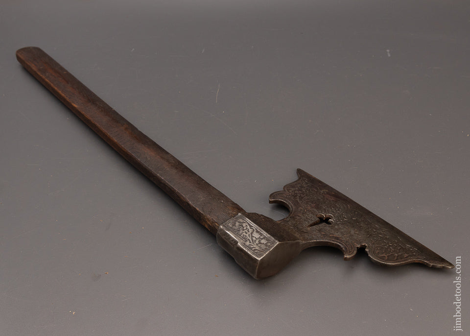 Beautiful Engraved Battle Axe - EXCELSIOR 111678