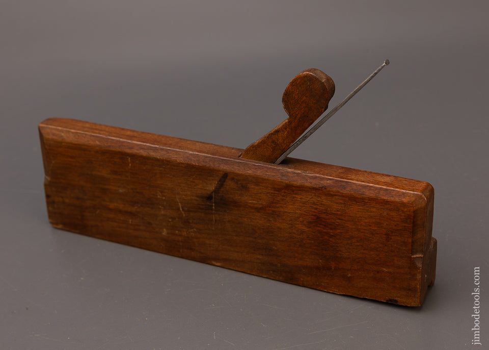 Early Rare & Extra Fine JO;WILBUR 18th Century 10 Inch Yellow Birch Sash Moulding Plane - EXCELSIOR 112043