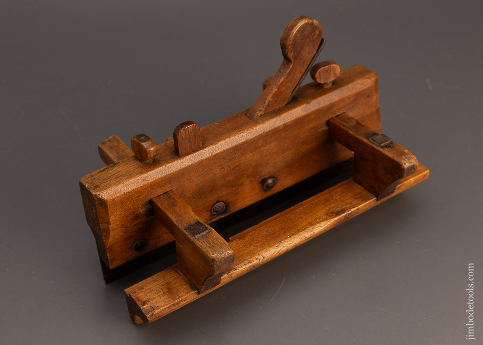 Fantastic I. NICHOLSON IN CVMBERLAND 18th Century Yellow Birch Plow Plane - EXCELSIOR 113775