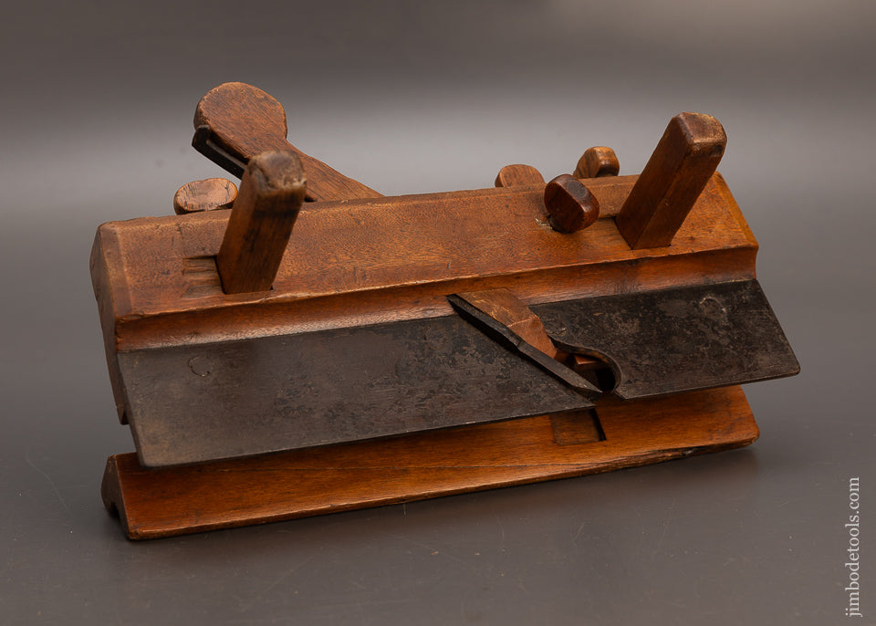 Fantastic I. NICHOLSON IN CVMBERLAND 18th Century Yellow Birch Plow Plane - EXCELSIOR 113775