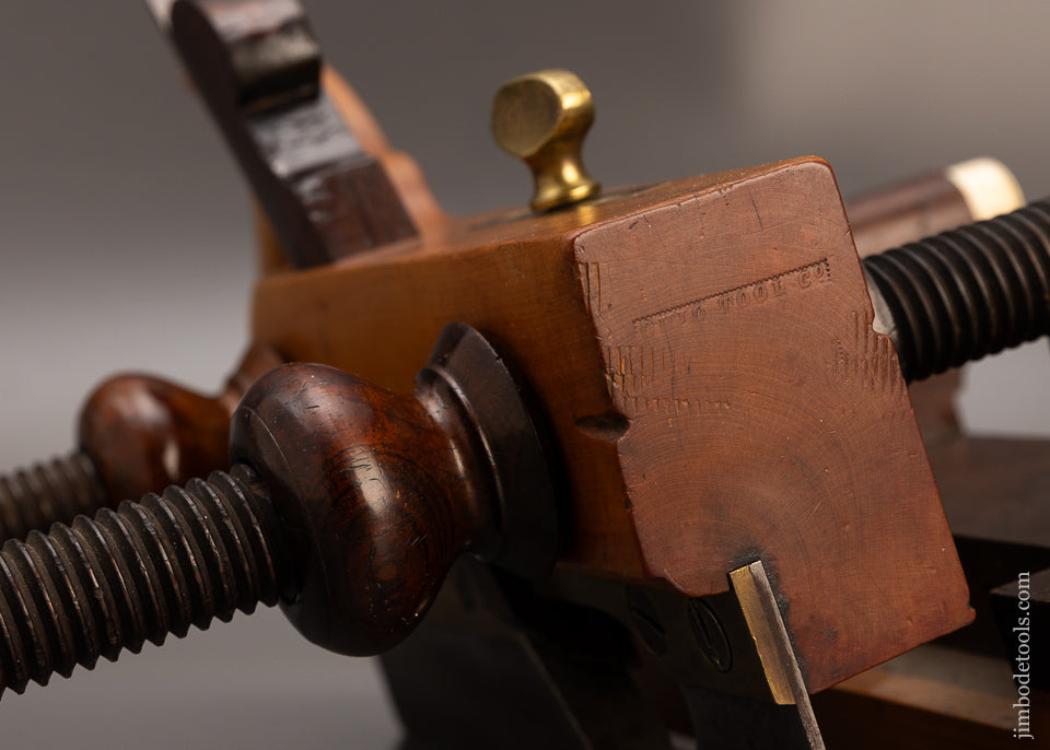 Gorgeous Boxwood & Rosewood Tipped Plow Plane OHIO TOOL CO. - EXCELSIOR 113783