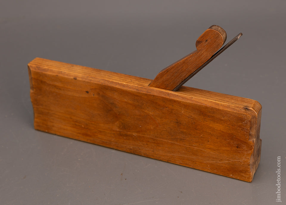 Very Rare & Spectacular 18th Century Yellow Birch Double Cock Bead Moulding Plane by ExCLARK MIDDLEBORO - EXCELSIOR 113972