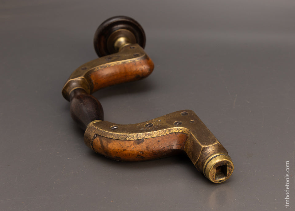 Beautiful Contrasting Rosewood & Beech Ultimatum Bit Brace by I. SORBY - EXCELSIOR 114512